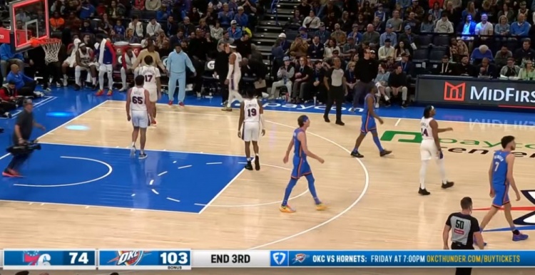 多名主力輪休！雷霆三節(jié)破百 103-74領先76人29分