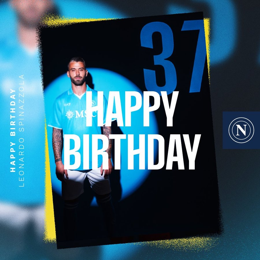生日快樂！那不勒斯官方發(fā)文慶祝斯皮納佐拉32歲生日