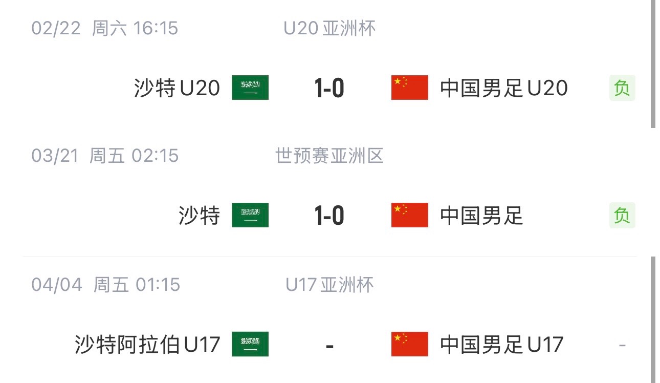 國(guó)字號(hào)三遇沙特！國(guó)少U17亞洲杯首戰(zhàn)對(duì)陣沙特，此前國(guó)足&國(guó)青均負(fù)